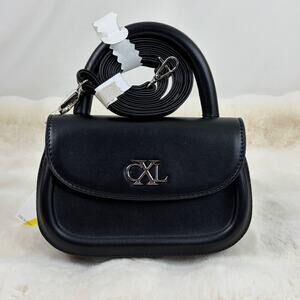 CXL by Christian Lacroix Black Char Crossbody Top Handle Bag Mini Purse NWT Chic